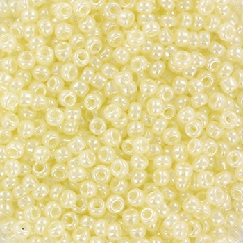 Miyuki 11 Round Seed Bead, 11-0513, Ceylon Yellow Cream, 13 grams