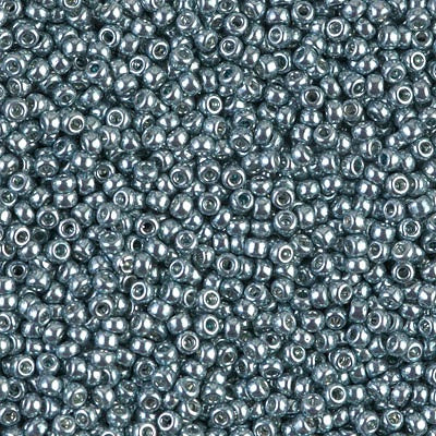 Miyuki 11 Round Seed Bead, 11-1059D, Galvanized Dark Sea Foam, 13 grams