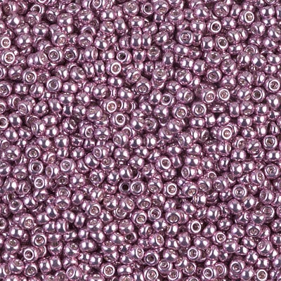 Miyuki 11 Round Seed Bead, 11-1061L, Galvanized Light Raspberry, 13 grams