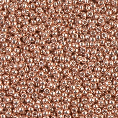 Miyuki 11 Round Seed Bead, 11-1072L, Galvanized Apricot Gold, 13 grams