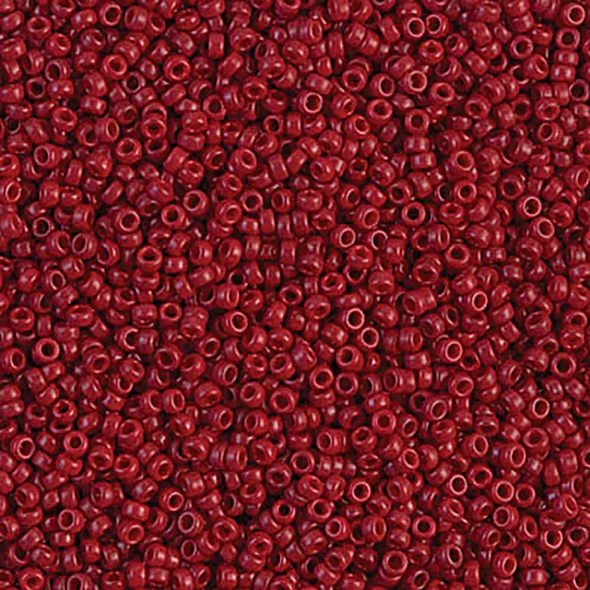 Miyuki 11 Round Seed Bead, 11-1464, Dyed Opaque Maroon