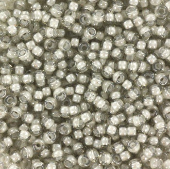 Miyuki 11 Round Seed Bead, 11-2268, Fancy Lined Moonstone, 13 grams