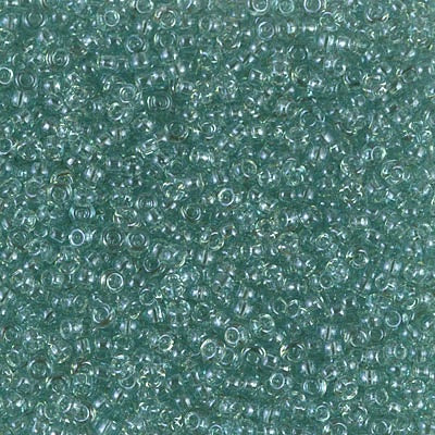 Miyuki 11 Round Seed Bead, 11-2445, Transparent Sea Foam Luster, 13 grams