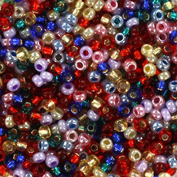 Miyuki 11 Round Seed Bead, Mix - Rainbow, 22 grams