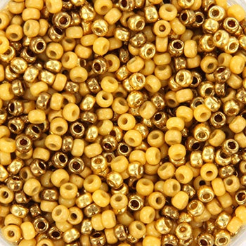 Miyuki 11 Round Seed Bead, Mix - Golden Sun, 22 grams