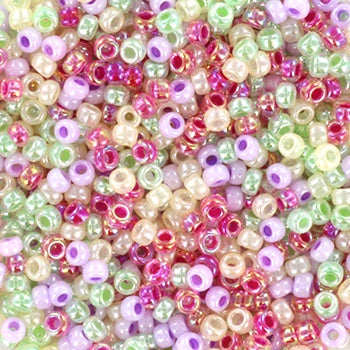 Miyuki 11 Round Seed Bead, Mix - Ceylon Happy Flower, 22 grams