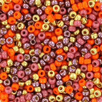 Miyuki 11 Round Seed Bead, Mix - African Glow, 22 grams