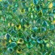 Ginko Beads, Crystal Summer Rainbow Green, 8 grams