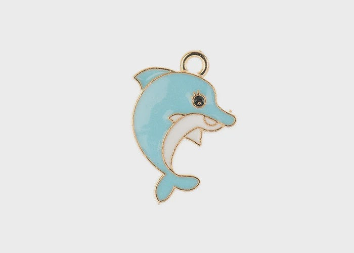 Sweet & Petite Charms, 21x16mm Dolphin, 8pcs