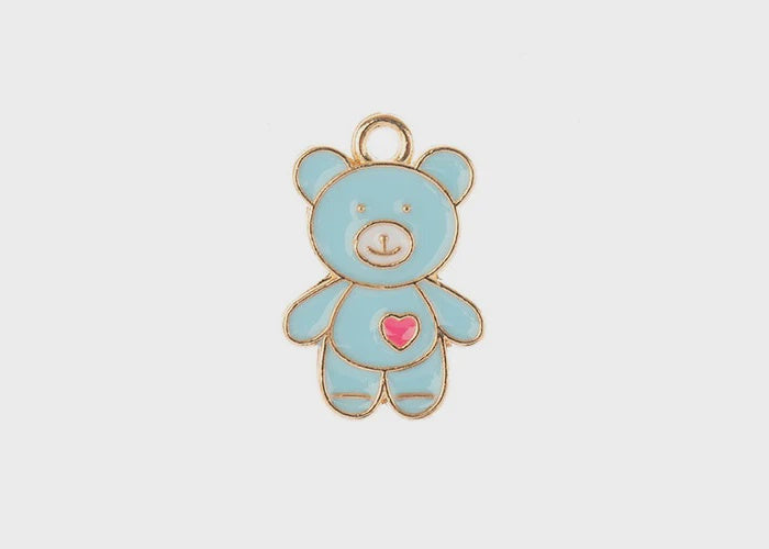 Sweet & Petite Charms, 20x13mm Teddy Bear, 10 pcs