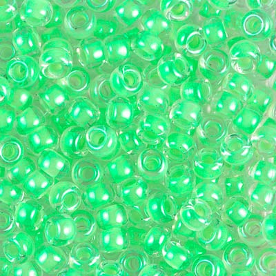 Miyuki 6 Round Seed Bead, 6-1120, Luminous Mint Green, 10 grams