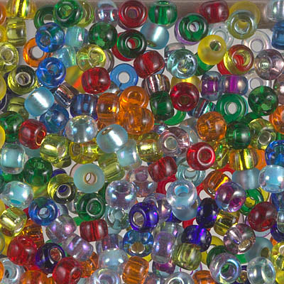 6/0 Miyuki Seed Beads, Mix - Rainbow, 22 grams