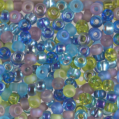 6/0 Miyuki Seed Beads, Mix - Jeweltone, 22 grams