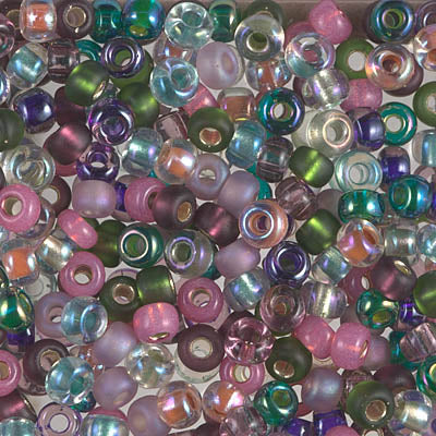 6/0 Miyuki Seed Beads, Mix - Heather, 22 grams