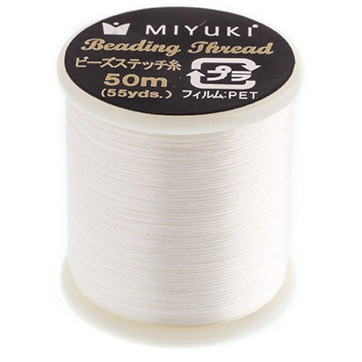 Eggshell Miyuki Nylon Beading Thread B, 50 meters