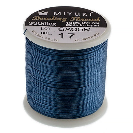 Dk Blue Miyuki Nylon Beading Thread B, 50 meters