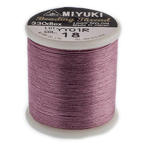 Rose Miyuki Nylon Beading Thread B, 50 meters