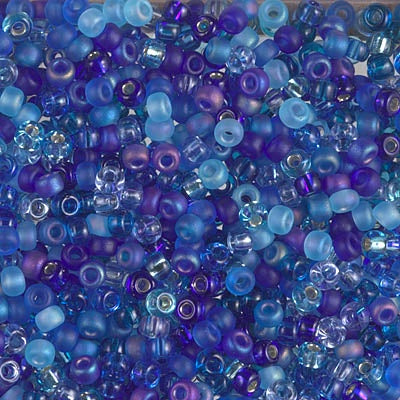 Miyuki 8 Round Seed Bead, Mix - Blueberry Pie, 22 grams