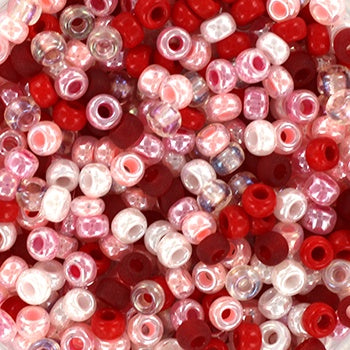 Miyuki 8 Round Seed Bead, Mix - Valentine, 22 grams