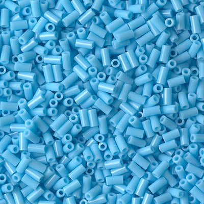 Miyuki 3mm (#1) Bugle Beads, Opaque Turquoise Blue , BGL1-413, 8.5 grams