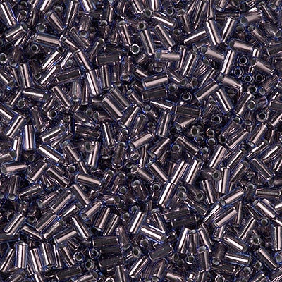 Miyuki 3mm (#1) Bugle Beads, Copper Lined Pale Montana , BGL1-977, 8.5 grams