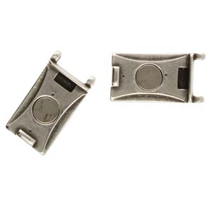 ASTERI II, Delica Magnetic Clasp Silver Plate, 1 piece