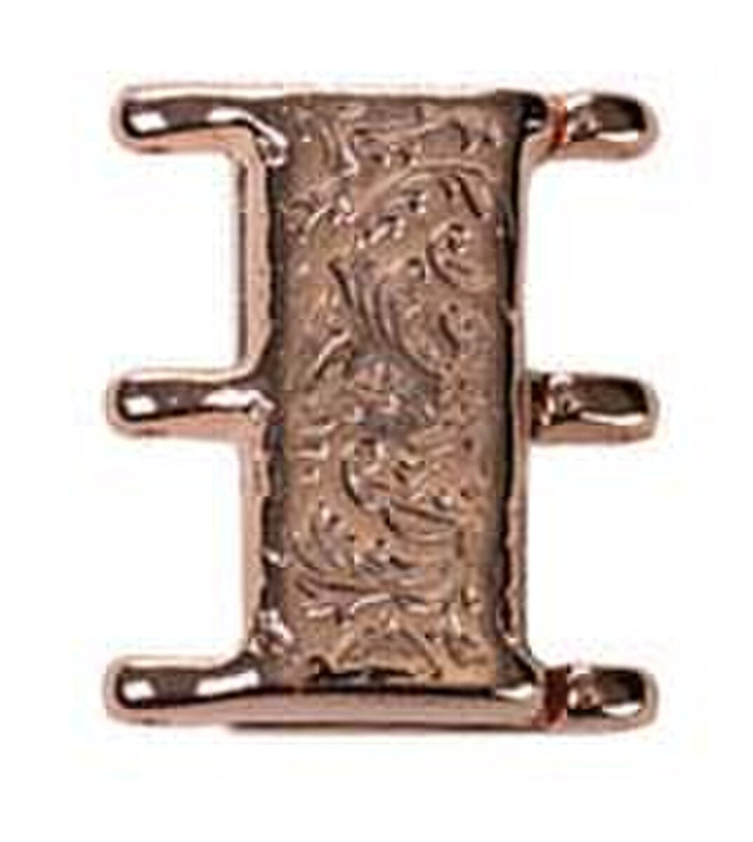 Nisida III, 8/0 Magnetic Clasp Rose Gold Plate, 1 piece