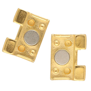 Despotiko II, Tila Magnetic Clasp Gold Plated, 1 piece