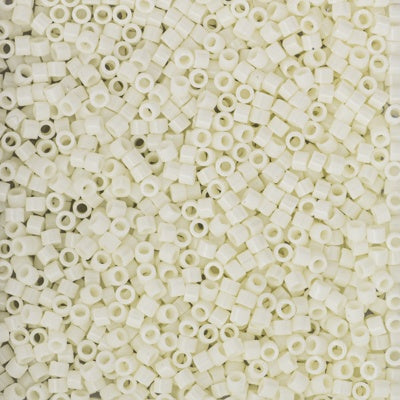 Miyuki Delica Bead Size 11, DB2401, Opaque Light Buttercream, 5 grams