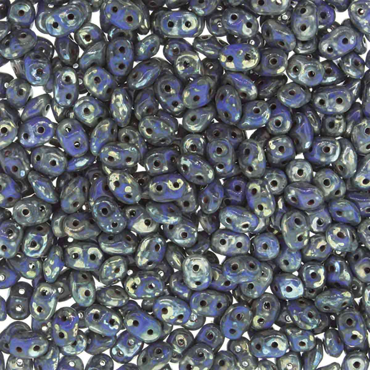 MiniDuo Beads, Blue Picasso, MSD3305-43400, 8 grams