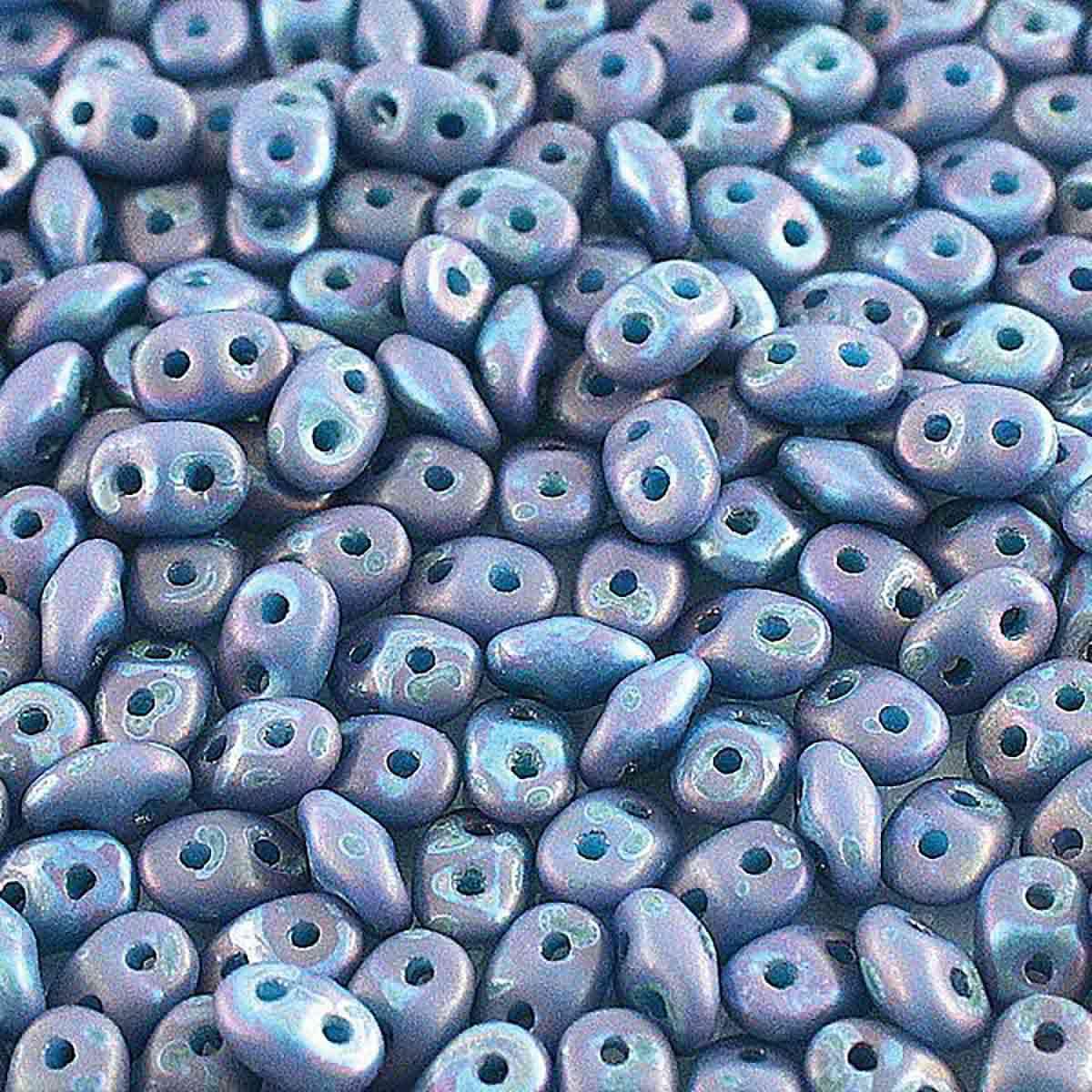 MiniDuo Beads, Nebula Turquoise Blue Matt, MSD6303-85001, 8 grams