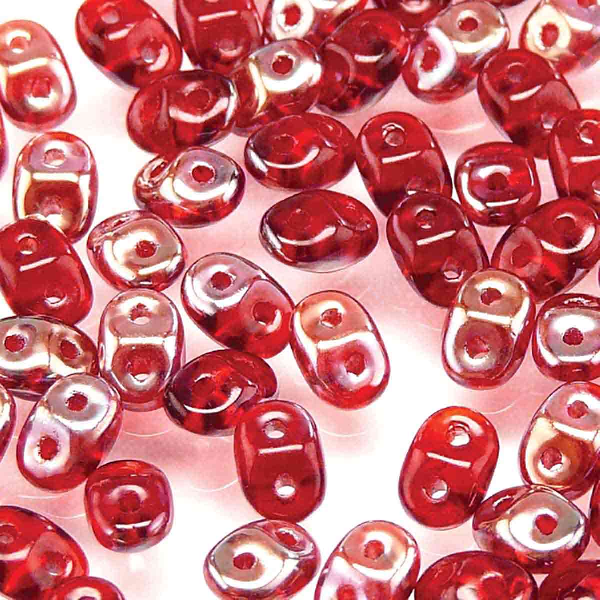 MiniDuo Beads, Ruby Celsian, MSD9008-22501, 8 grams