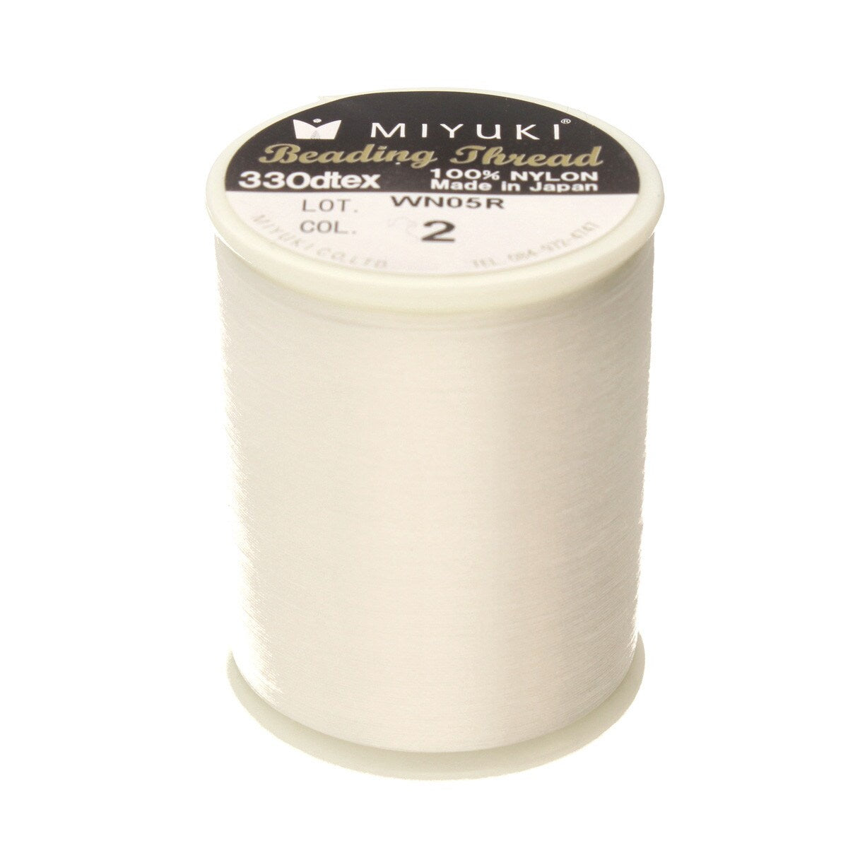 Eggshell Miyuki Nylon Beading Thread B, 500 meters