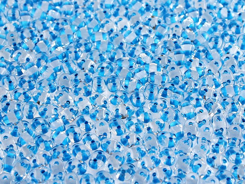 MiniDuo Beads, Crystal Aquamarine Lined, MSD0003-44863, 8 grams