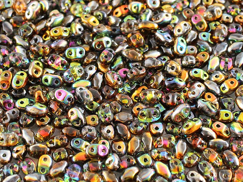 MiniDuo Beads, Crystal Magic Orange-Grey, MSD0003-95300, 8 grams