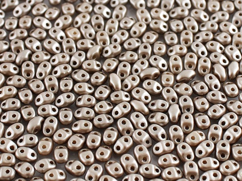 MiniDuo Beads, Pastel Light Brown/Coco, MSD25005, 8 grams