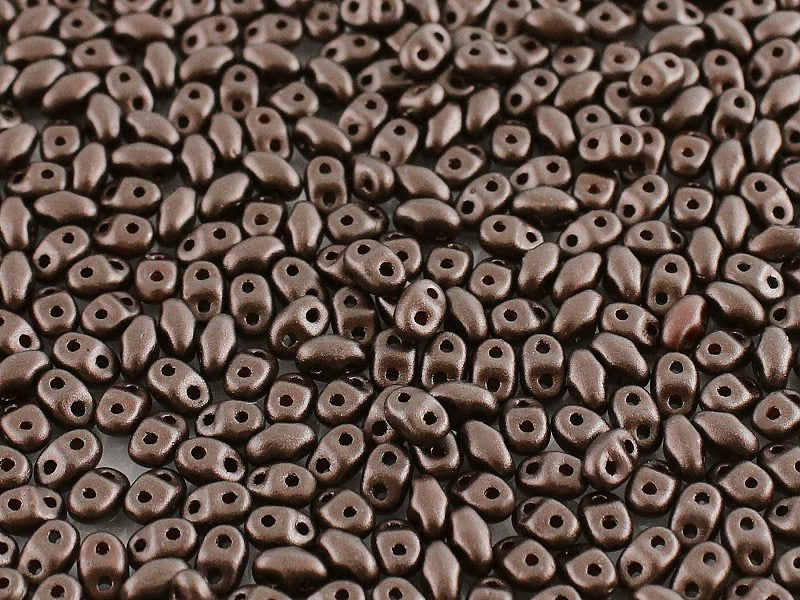 MiniDuo Beads, Pastel Dark Brown Bronze, MSD25036, 8 grams