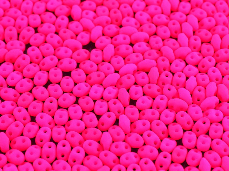 MiniDuo Beads, Neon Pink, MSD25123, 8 grams