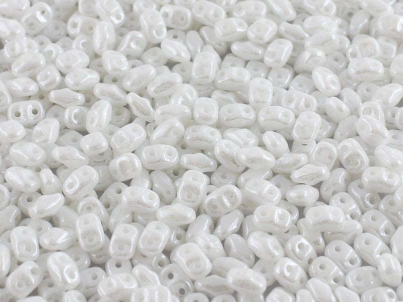 MiniDuo Beads, White Lustre, MSD0300-14400, 8 grams