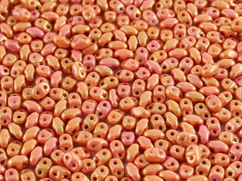 MiniDuo Beads, Ruby Lustre, MSD0300-14497, 8 grams