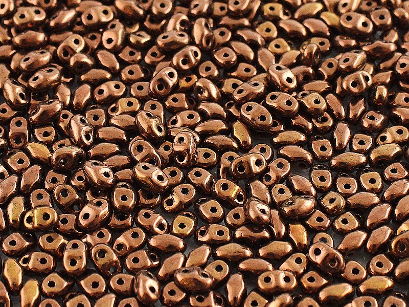 MiniDuo Beads, Jet Bronze Lined, MSD2398-14415, 8 grams