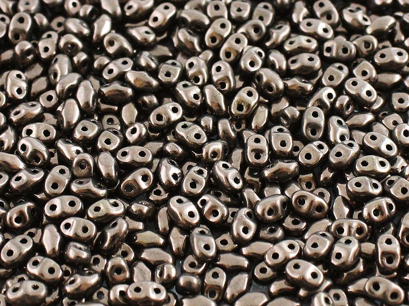 MiniDuo Beads, Jet Copper, MSD2398-14435, 8 grams