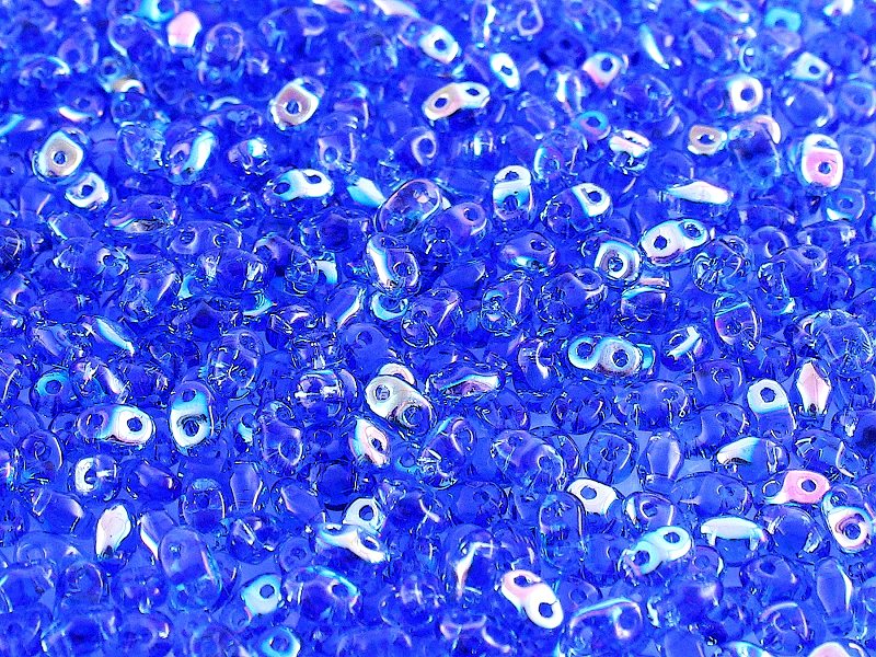 MiniDuo Beads, Sapphire AB, MSD3006-28701, 8 grams