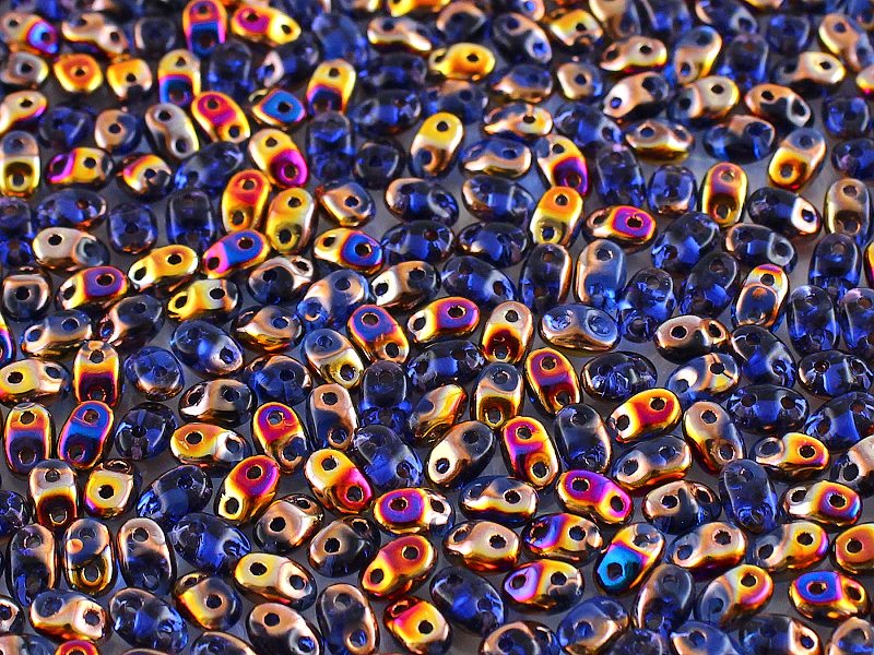 MiniDuo Beads, Sapphire Sliperit, MSD3006-29500, 8 grams