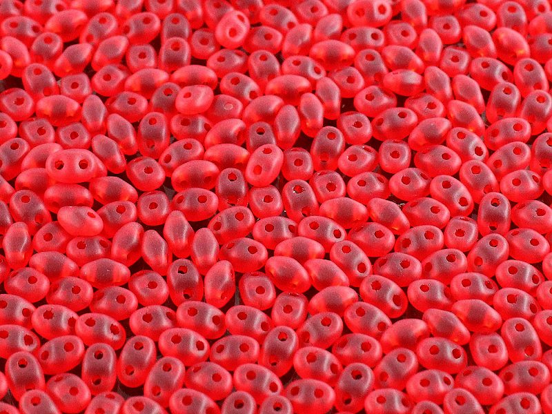 MiniDuo Beads, Ruby Matte, MSD9008-84110, 8 grams