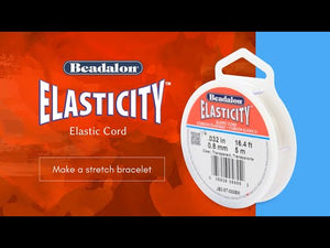 Elasticity Stretch Cord, 0.8 mm / .032 in, Clear, 5 meter