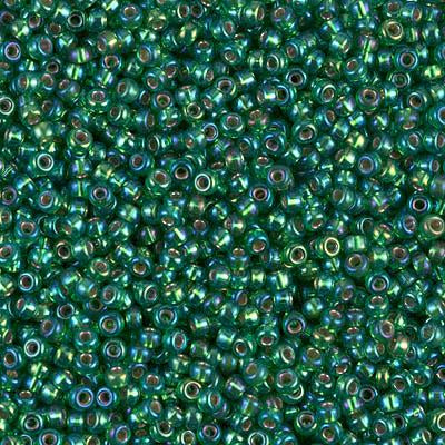 Greenglass Seed Beads 40 Grams Luster 2mm Round 1mm Hole 