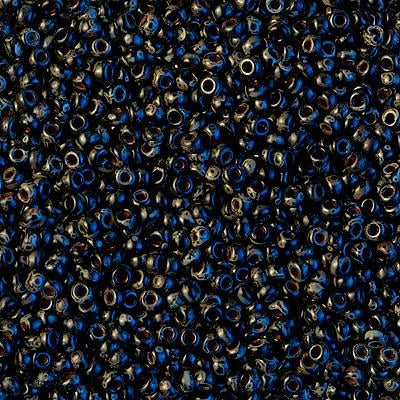 SIZE-11 #DB2264 OPAQUE TURQUOISE BLUE PICASSO Delica - Miyuki Seed Beads