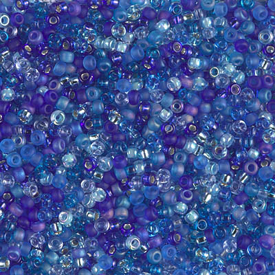 Miyuki 11 Round Seed Bead, Mix - Blueberry Pie, 22 grams