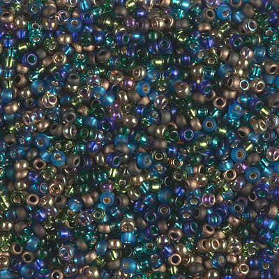 Miyuki 11 Round Seed Bead, Mix - Peacock Garden, 22 grams